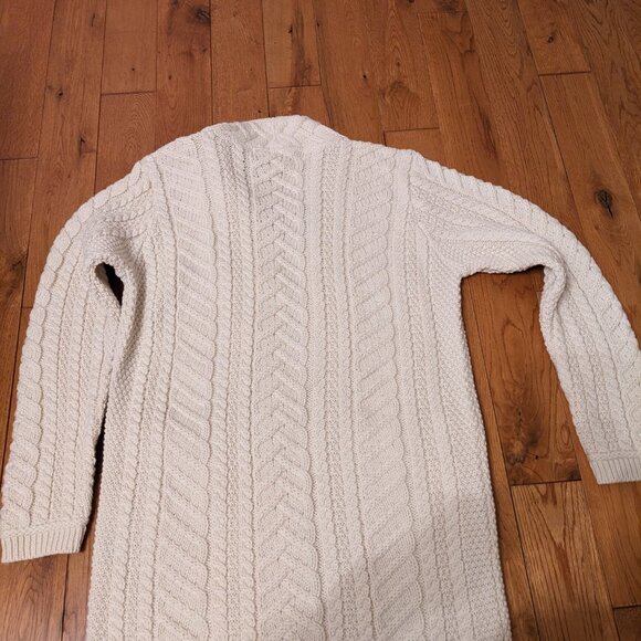 100% merino Open-front Sweater Cardigan - Picture 2 of 3